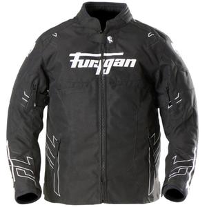Geacă moto pentru copii Furygan Neon Kid alb-negru