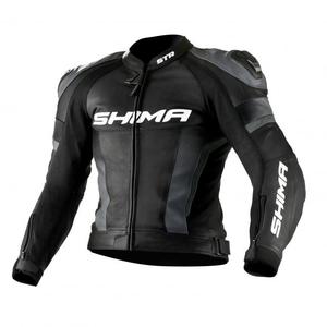 Shima STR negru-gri negru jachetă de motocicletă lichidare