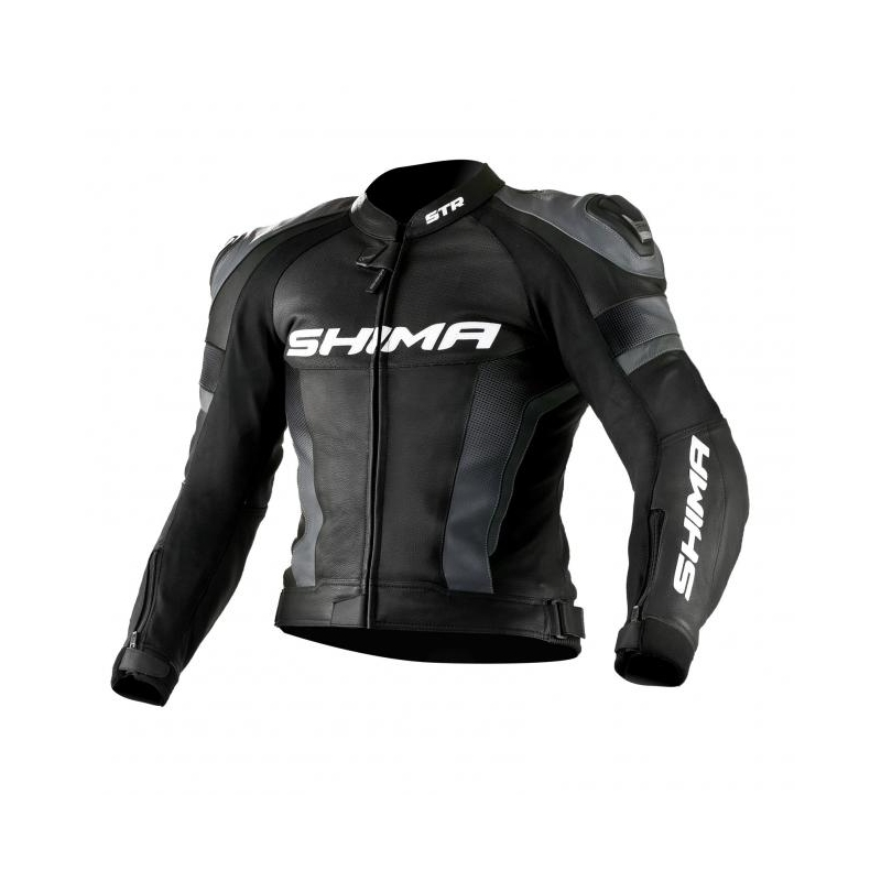 Shima STR negru-gri negru jachetă de motocicletă lichidare