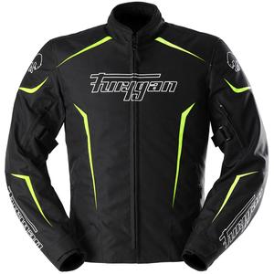 Geacă moto Furygan Yori negru-alb-galben fluo