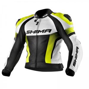 Jachetă de motociclete Shima STR negru-alb-alb-galben-fluo výprodej lichidare