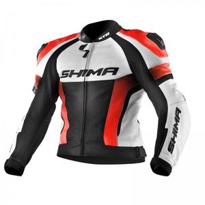 Shima STR negru-alb-alb-roșu-fluo jachetă de motociclete lichidare