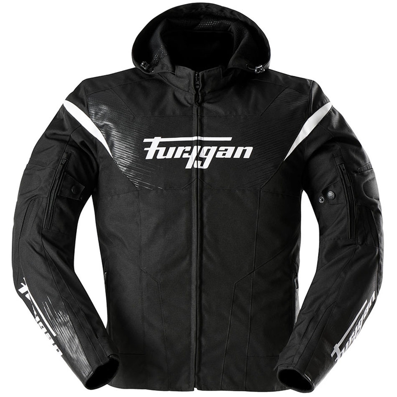 Geacă moto Furygan Shard alb-negru