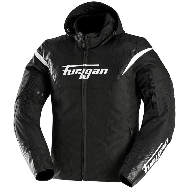 Geacă moto Furygan Shard alb-negru