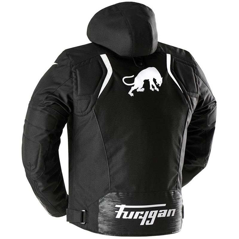 Geacă moto Furygan Shard alb-negru