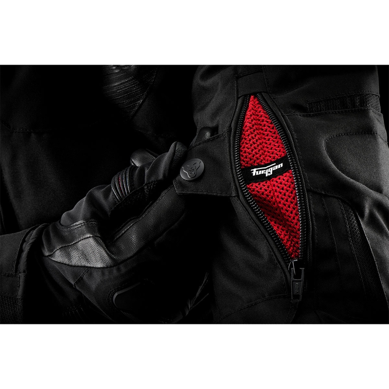 Geacă moto Furygan Shard alb-negru