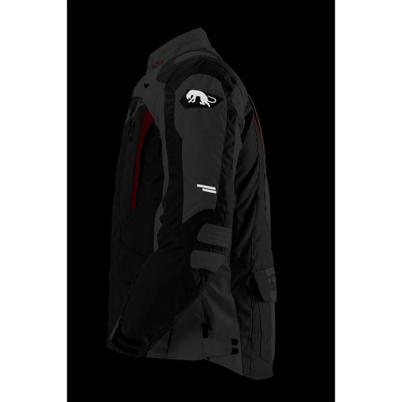 Jacheta moto Furygan Apalaches Evo gri-bej-rosu