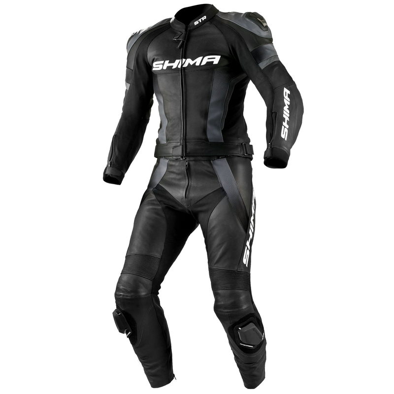 Salopetă de motociclist Shima STR negru-gri lichidare