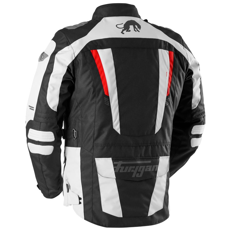 Jacheta moto Furygan Apalaches Evo negru-bej-rosu