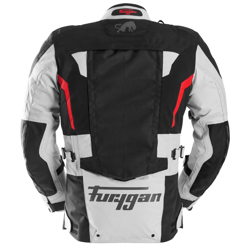 Geacă de motocicletă Furygan Montroc Kevlar® Primaloft® 3IN1+ negru-bej-roșu