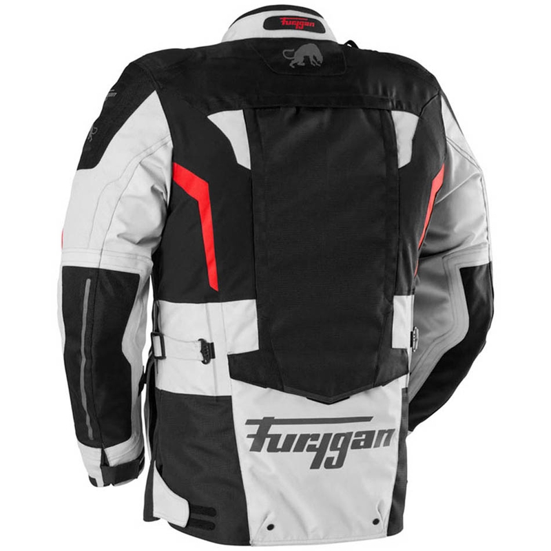 Geacă de motocicletă Furygan Montroc Kevlar® Primaloft® 3IN1+ negru-bej-roșu