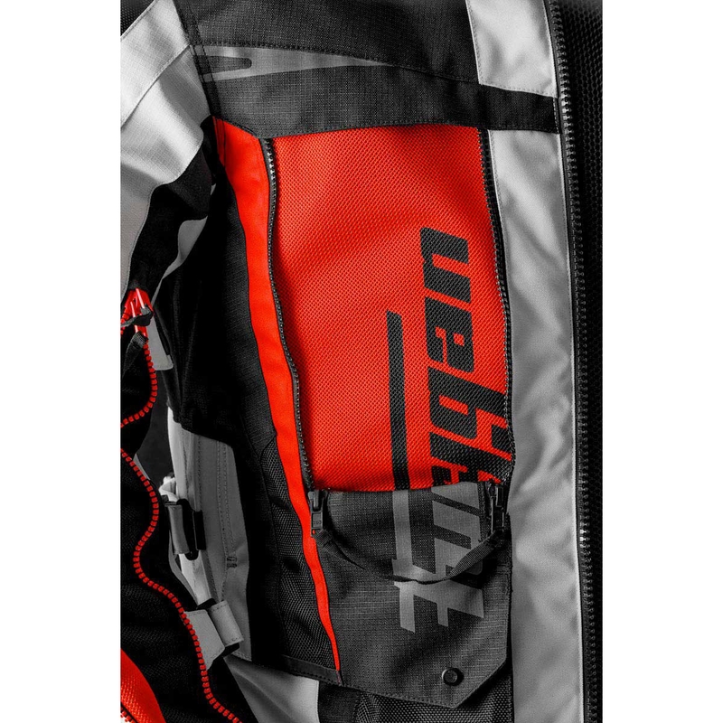 Geacă de motocicletă Furygan Montroc Kevlar® Primaloft® 3IN1+ negru-bej-roșu