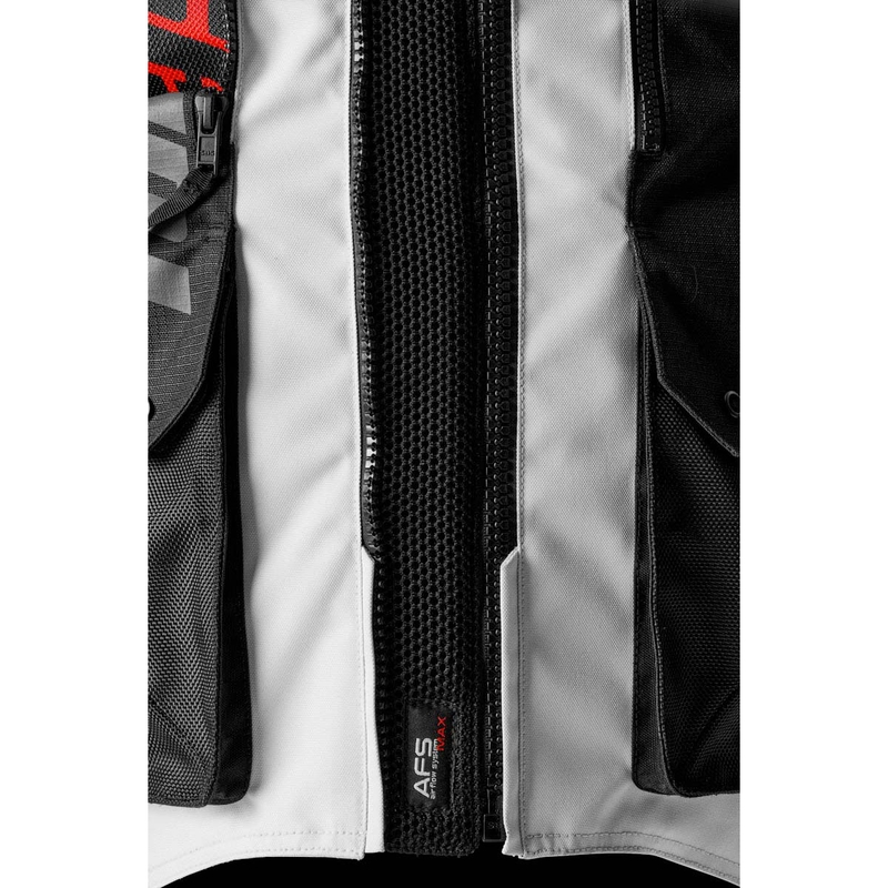 Geacă de motocicletă Furygan Montroc Kevlar® Primaloft® 3IN1+ negru-bej-roșu
