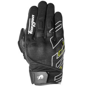 Mănuși moto Furygan Jet Neon D3O negru-alb-galben fluo