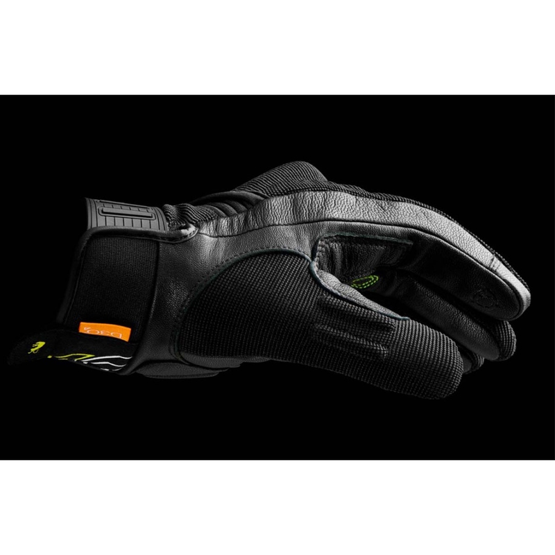 Mănuși moto Furygan Jet Neon D3O negru-alb-galben fluo