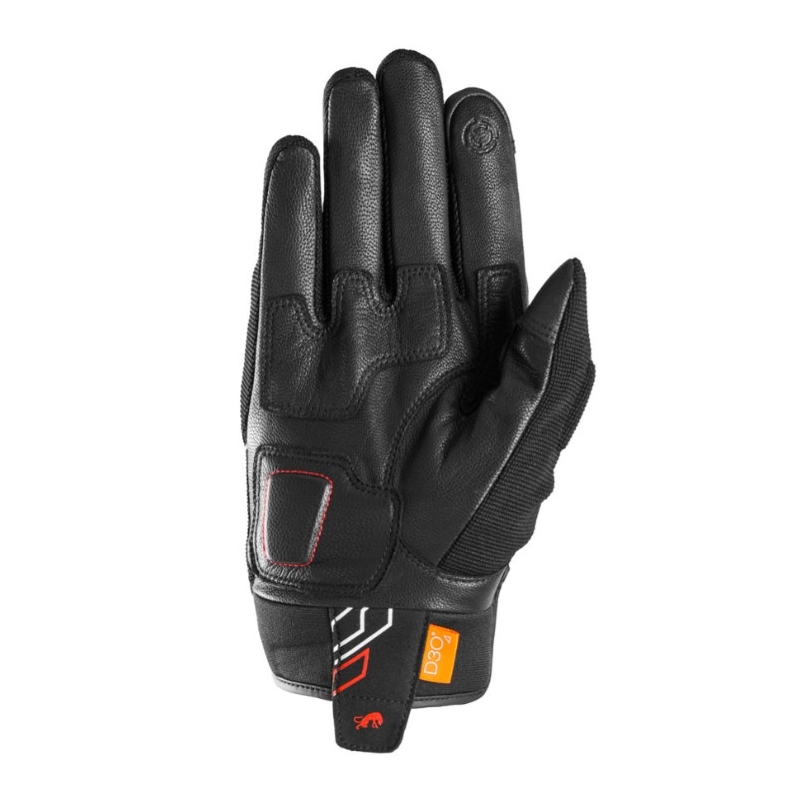 Manusi moto Furygan Jet Neon D3O negru-alb-rosu