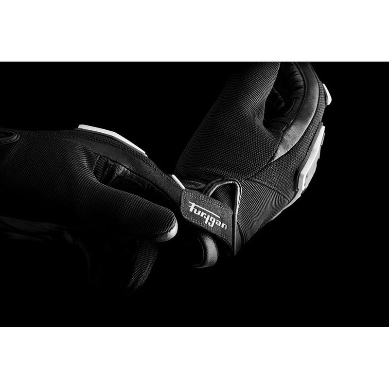 Mănuși moto Furygan Shade alb-negru