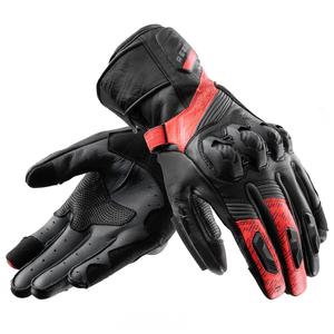 Mănuși moto Rebelhorn Viper negru-gri-rosu fluo