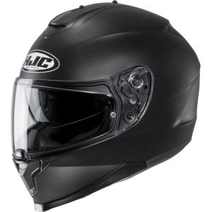 Casca moto integrala HJC C70N Solid Semiplata neagra
