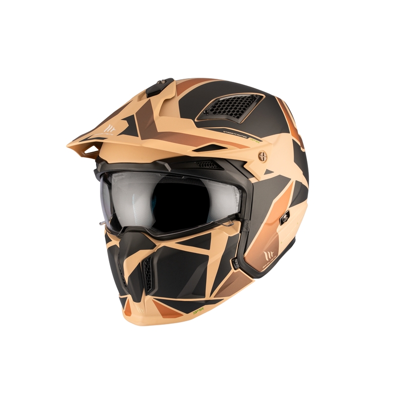 Casca deschisa MT Streetfighter SV S P1R B9 negru-maro-bej