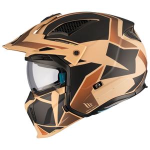 Casca deschisa MT Streetfighter SV S P1R B9 negru-maro-bej