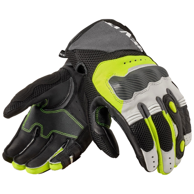 Mănuși moto Revit Blaze gri deschis-galben fluo