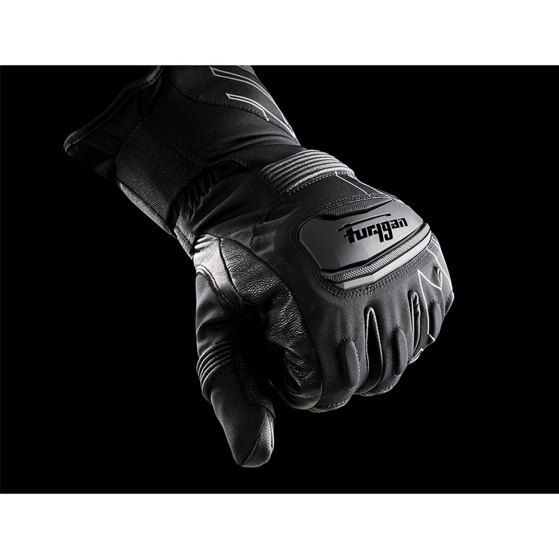 Mănuși de motocicletă Furygan Starker D3O® PrimaLoft® 37.5® alb-negru