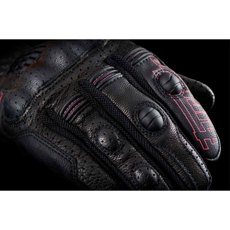 Manusi moto dama Furygan TD Air Lady negru-alb-roz