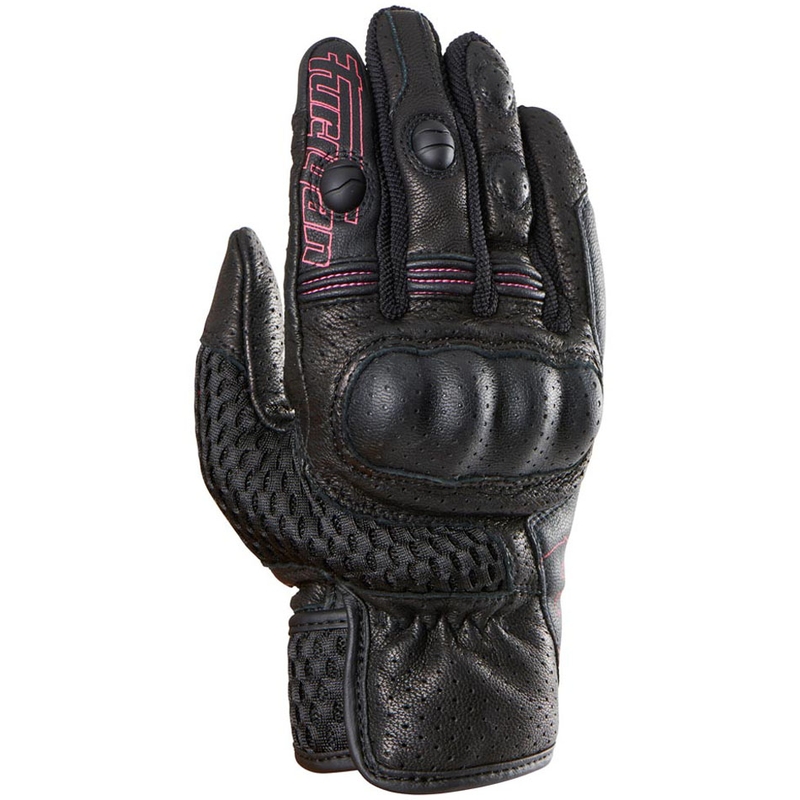 Manusi moto dama Furygan TD Air Lady negru-alb-roz