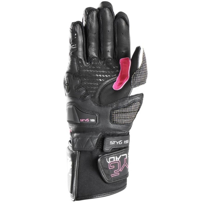 Manusi moto dama Furygan Styg 15 Lady negru-roz