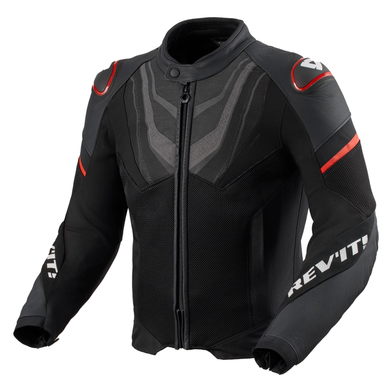 Jacheta moto Revit Mantis 3 H2O negru-rosu