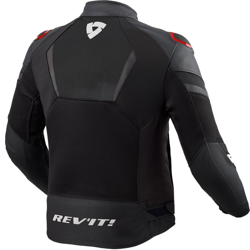 Jacheta moto Revit Mantis 3 H2O negru-rosu