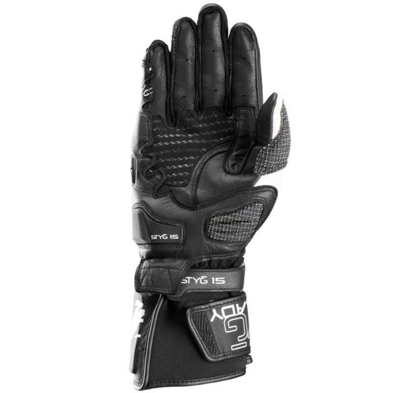 Manusi moto dama Furygan Styg 15 Lady negru-alb