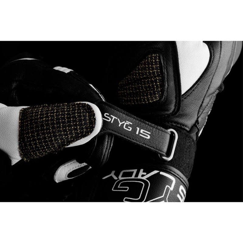 Manusi moto dama Furygan Styg 15 Lady negru-alb