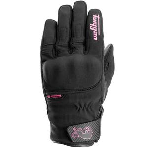 Mănuși moto damă Furygan Jet Lady All Season D3O® Evo negru-roz