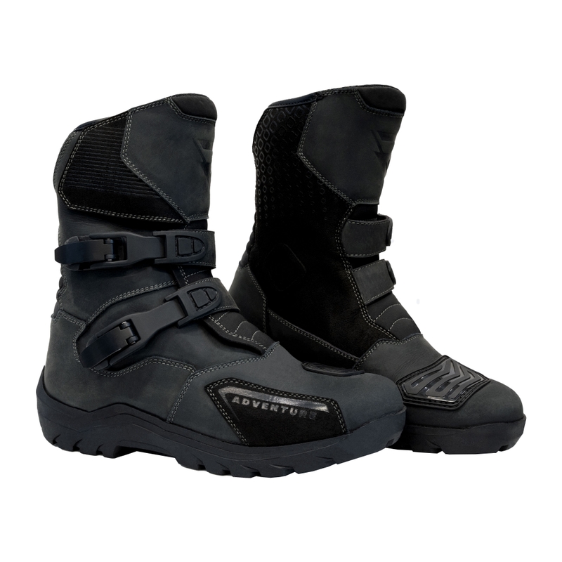 Ghete moto Street Racer Adventure Low WP negre - II. calitate - II. calitate 