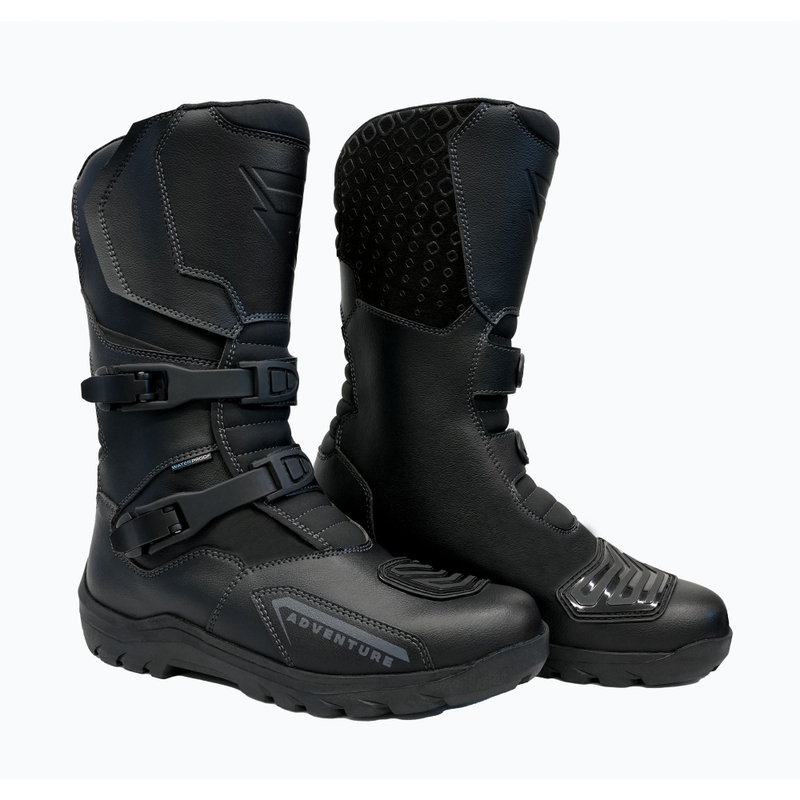 Ghete moto Street Racer Adventure WP negre - II. calitate