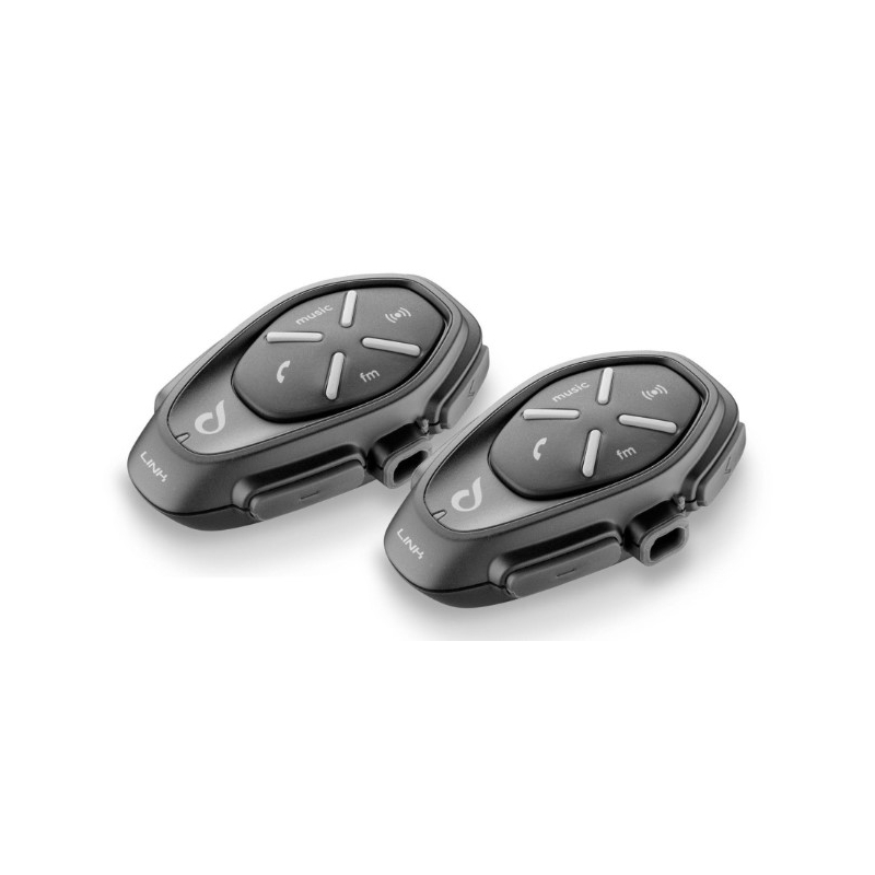 Bluetooth handsfree CellularLine Interphone LINK pentru căști închise și deschise - Twin Pack