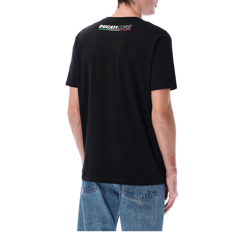 Tricou Ducati Scratched Texture negru