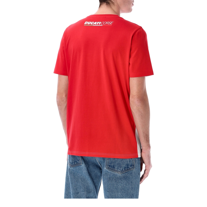 Tricou Ducati Badge roșu-alb