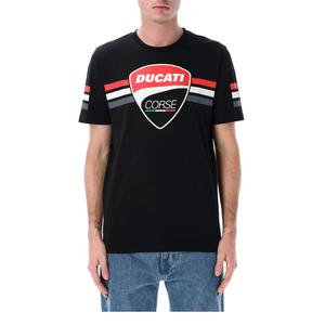 Tricou Ducati Stripes Badge negru