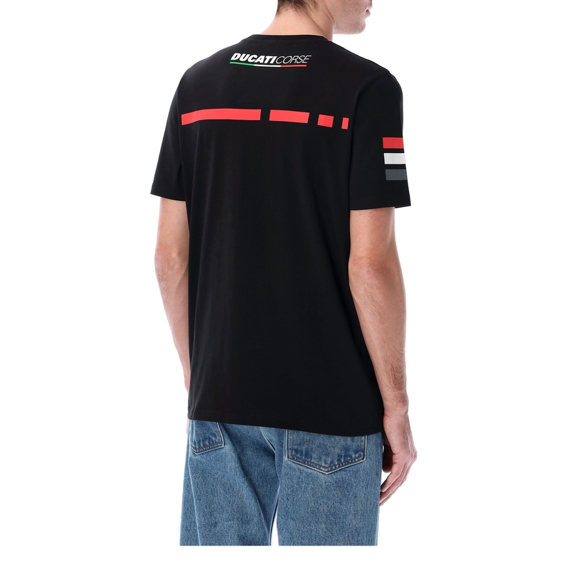 Tricou Ducati Stripes Badge negru