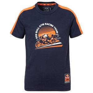 Tricou pentru copii KTM Red Bull Racing Grid Albastru-Portocaliu