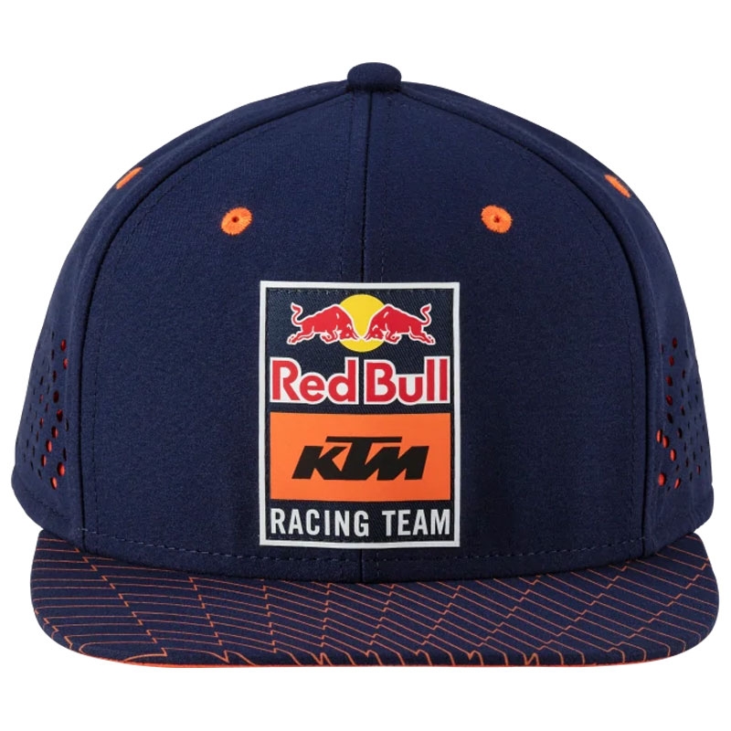 Şapcă plată KTM Red Bull Racing Grid albastru-portocaliu