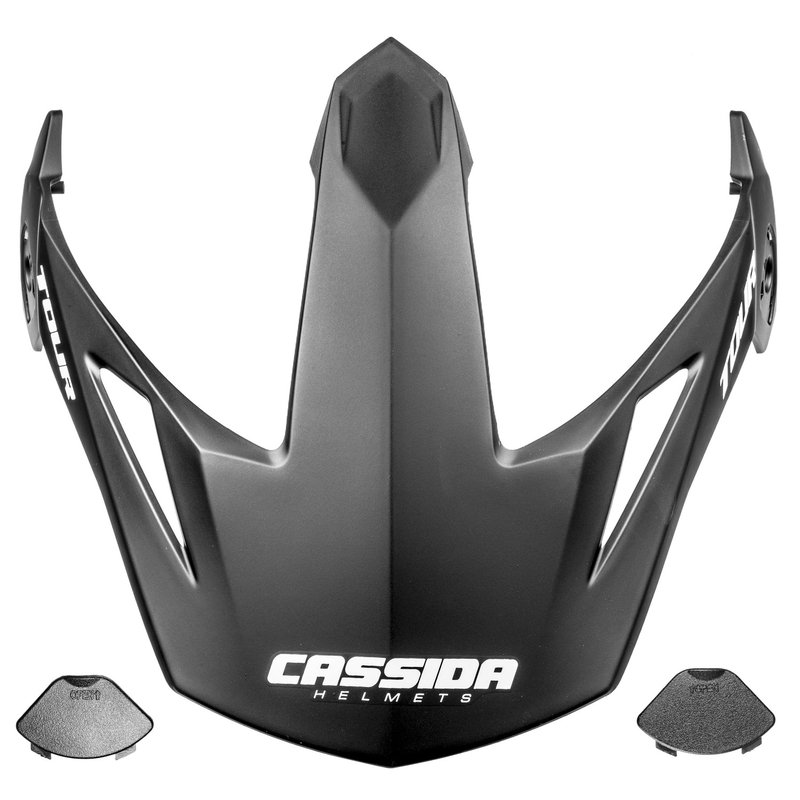 Vizor pentru căști Cassida Tour compatibile cu plexiglas încălzit, negru mat