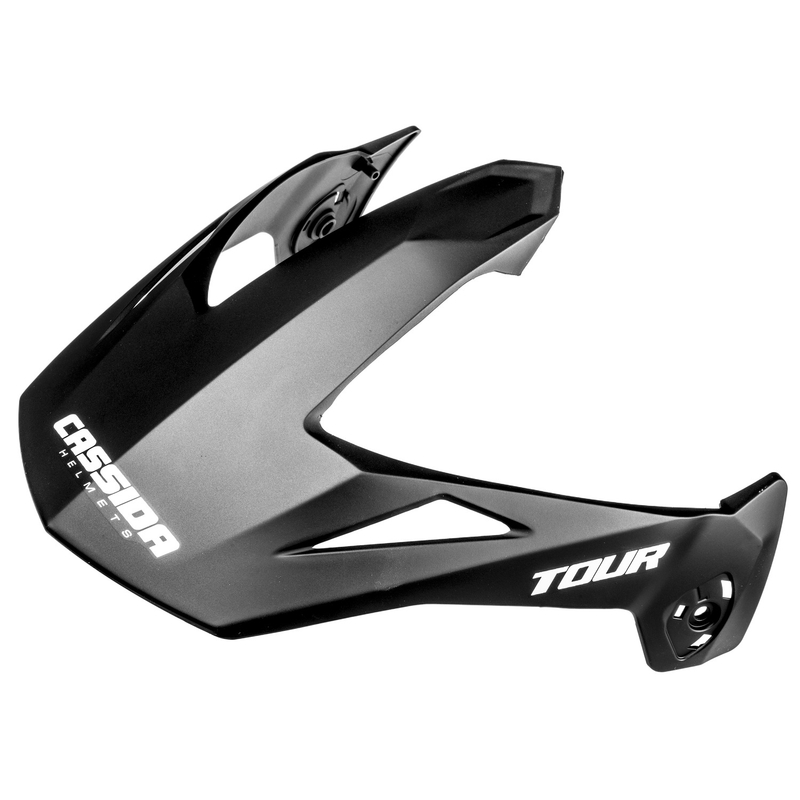 Vizor pentru căști Cassida Tour compatibile cu plexiglas încălzit, negru mat