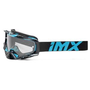Ochelari de motocross iMX Dust Graphic negru-albastru cu plexiglas transparent