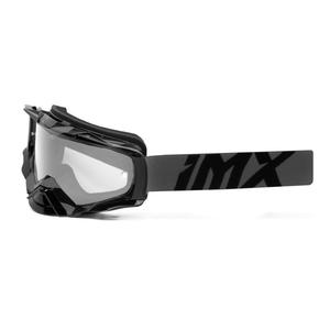 Ochelari de motocross iMX Dust Graphic gri-negru cu plexiglas transparent