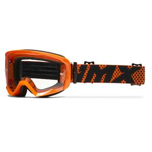 Ochelari de protecție iMX Endurance Flip portocalii pentru motociclete cu plexiglas transparent