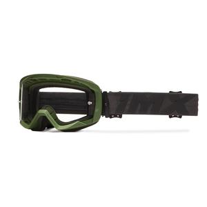 Ochelari de protecție iMX Endurance Flip pentru motociclete verde-negru cu plexiglas transparent